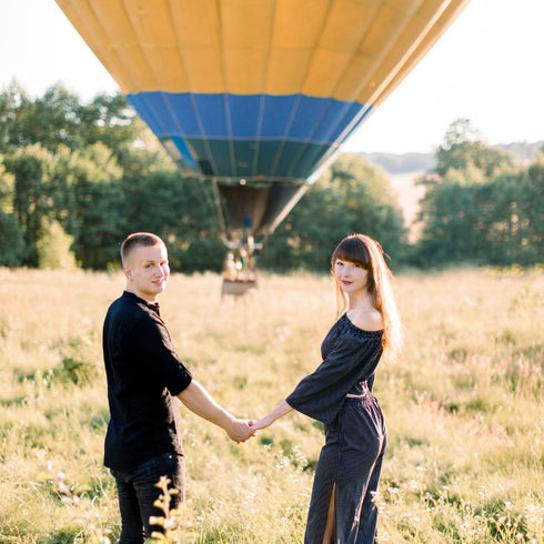 Cerere in casatorie intr-un balon cu aer cald