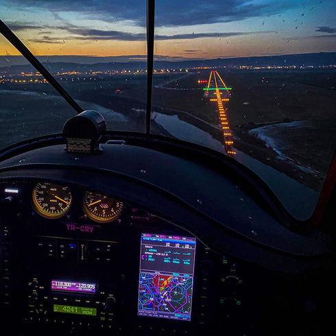 Zbor de initiere cu avionul in Satu Mare