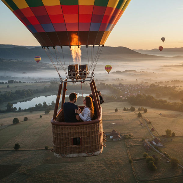 Zbor cu balonul cu aer cald pentru un cuplu - Sibiu