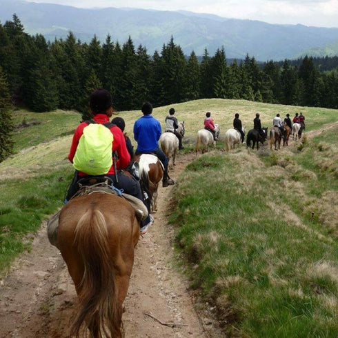 Riding trail with picnic in Muscel