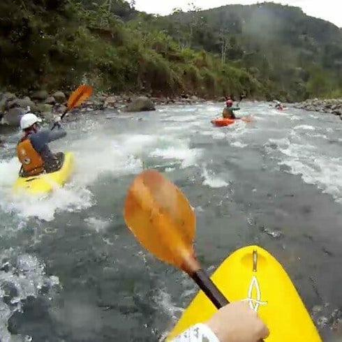 Whitewater kayaking course