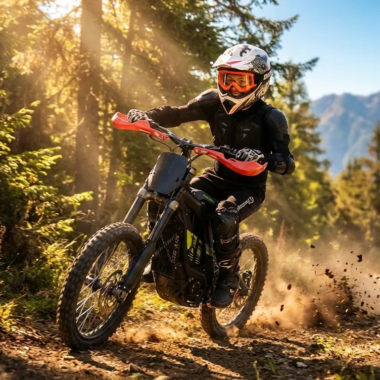 Enduro copii - experienta pe munte cu motociclete electrice