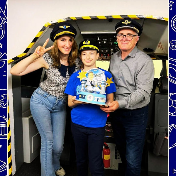 Family Flight Simulator – 2 Adults & 2 Kids in the Cockpit