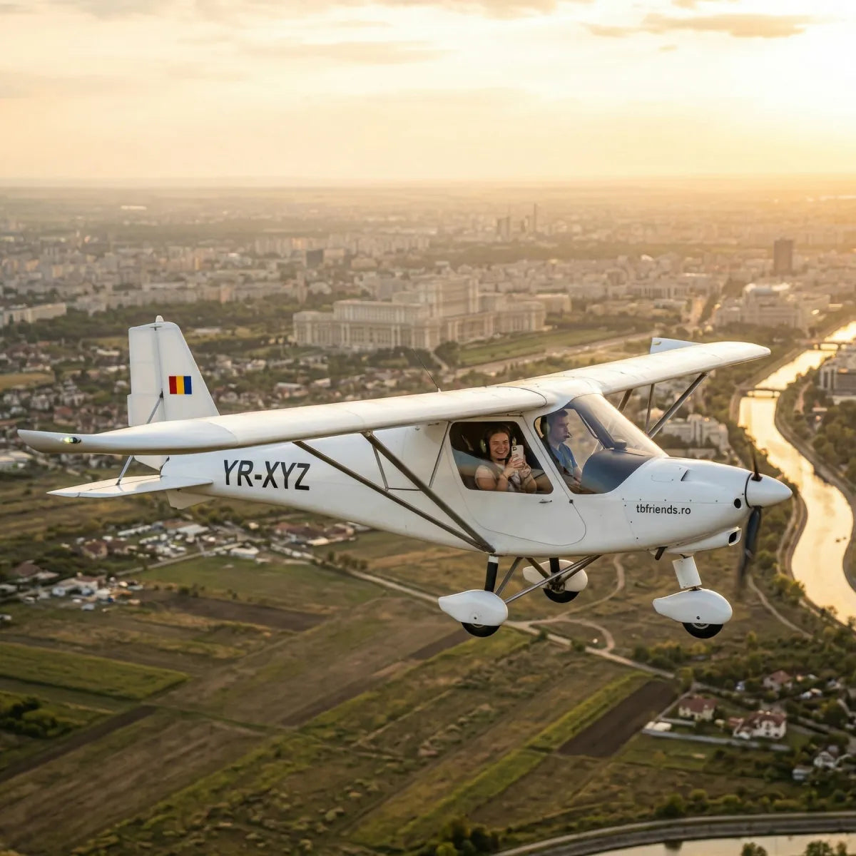 Scenic Flight near Bucharest - Panoramic Experience with Ikarus C42