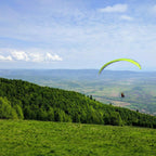 Zbor de initiere cu parapanta in tandem in Tara Hategului