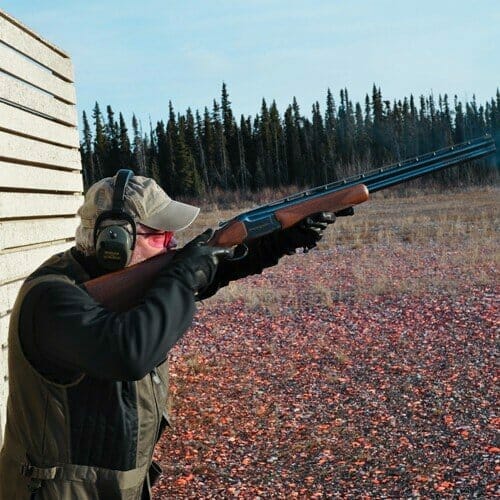 Shooting sport at the table. Hunting route