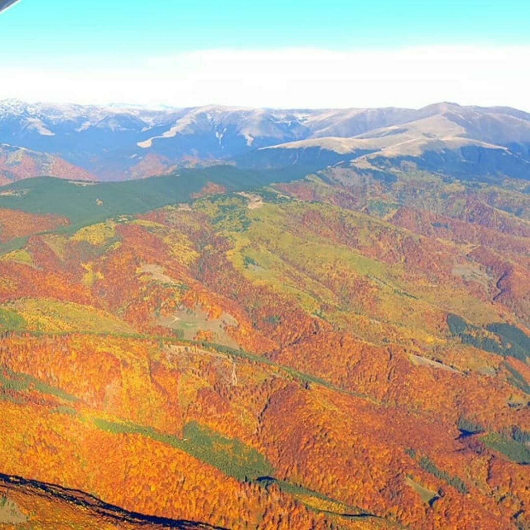 Presentation flight by plane - Danube, Simian island and the city of Drobeta